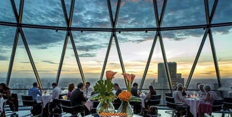 Searcy's Dining club at the Gherkin